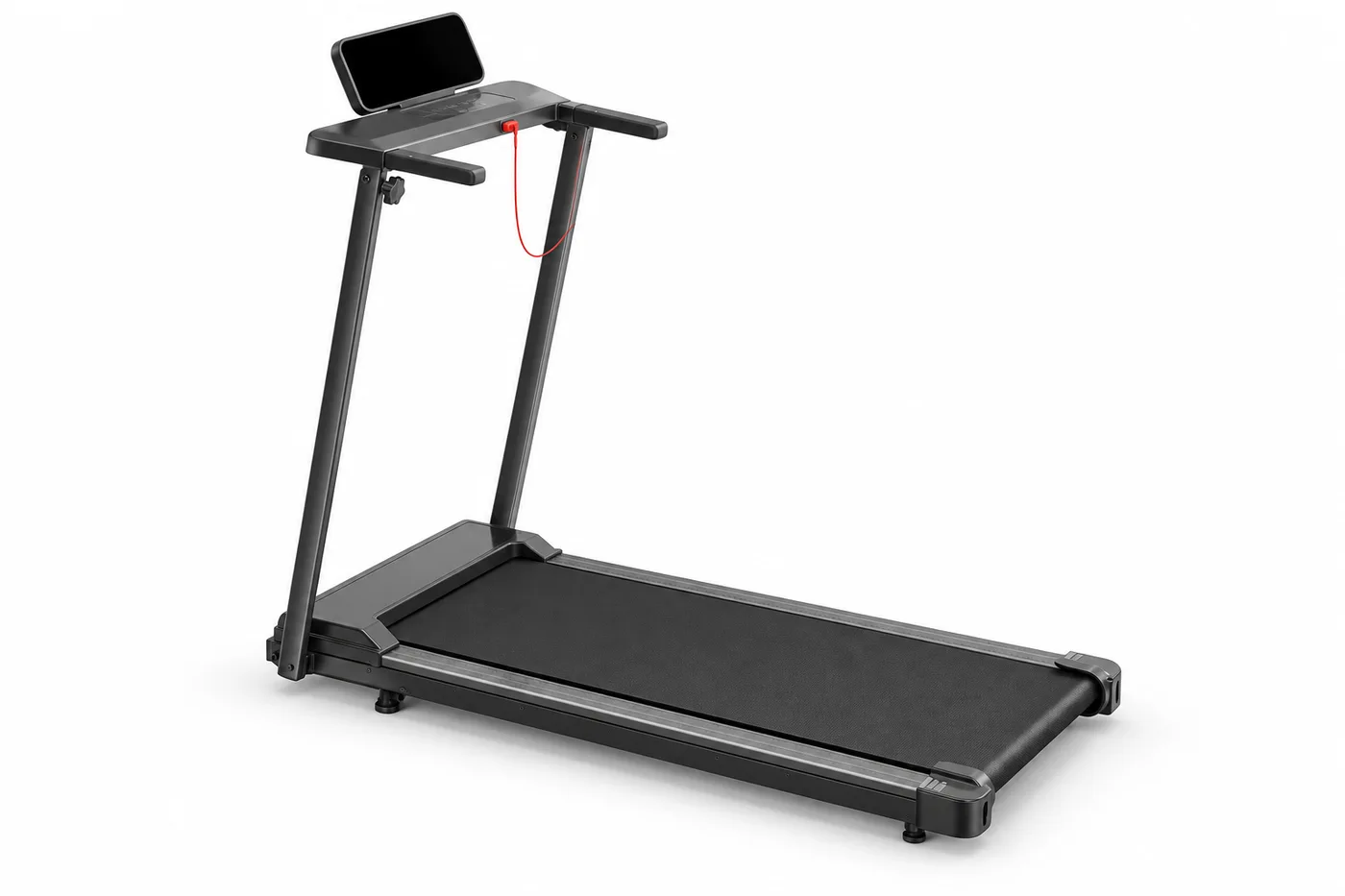 380AM treadmill with its upright raised